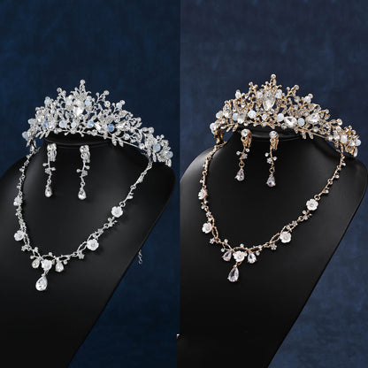 Necklace Earrings Three-piece Set