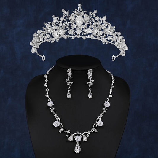 Necklace Earrings Three-piece Set