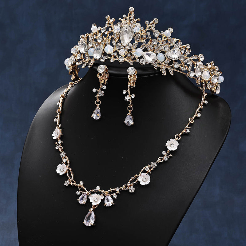 Necklace Earrings Three-piece Set