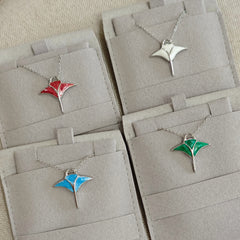 Azure Green Manta Necklace