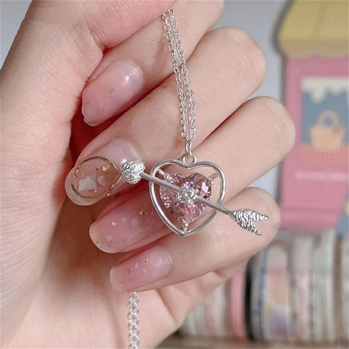 Necklace, Sweet Heart Clavicle Chain