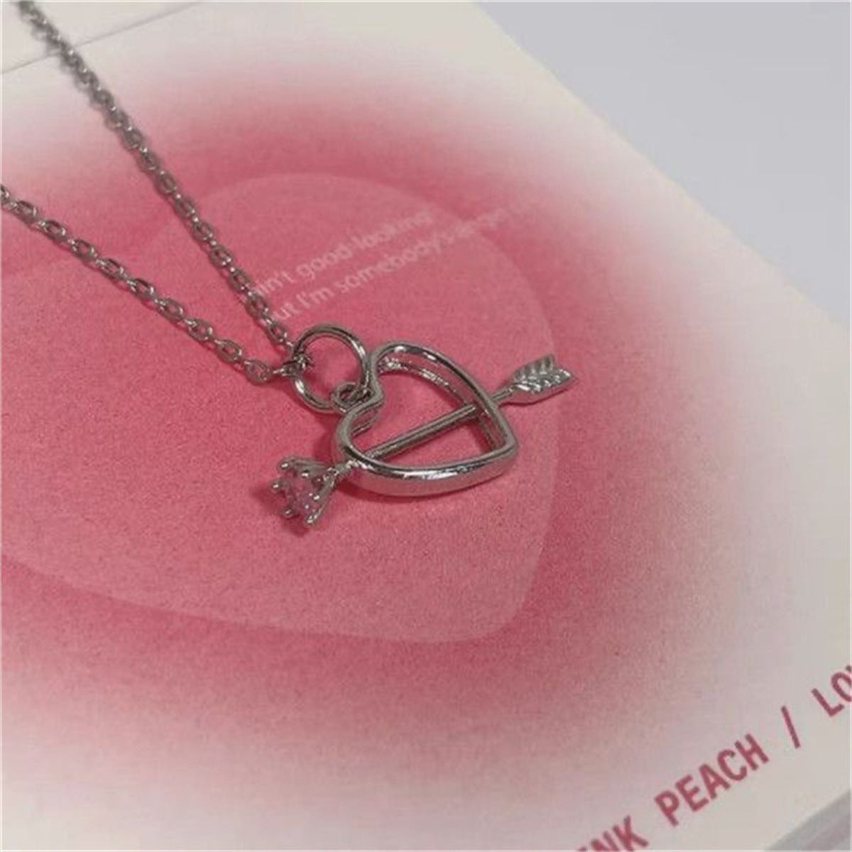 Necklace, Sweet Heart Clavicle Chain