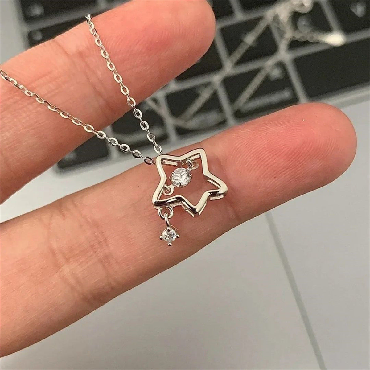 Necklace, Sweet Heart Clavicle Chain