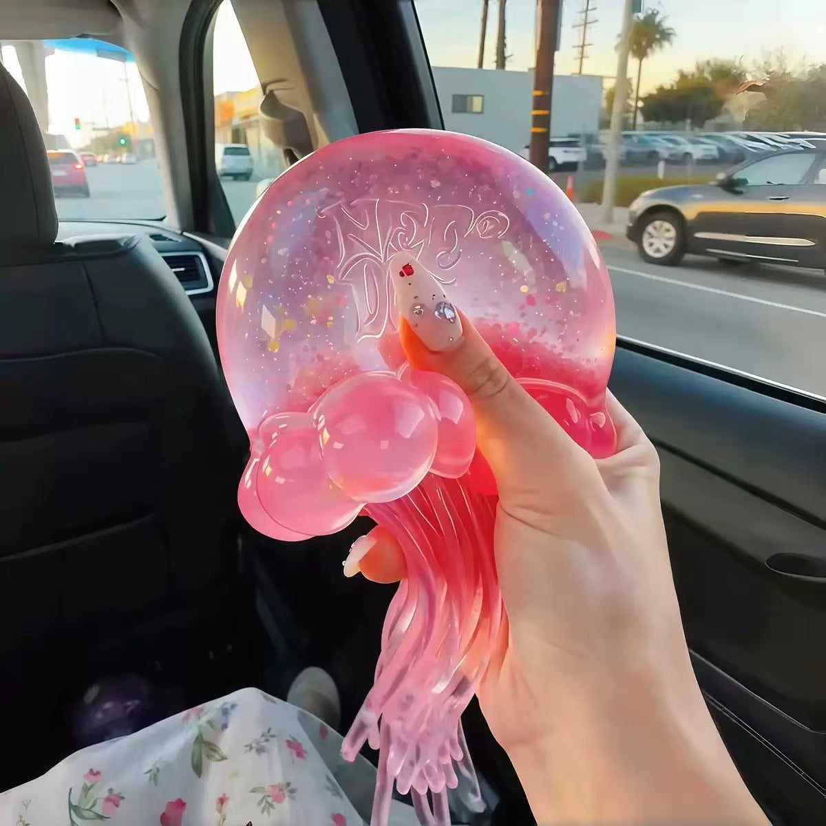 Needoh Octopus Jellyfish Maltose Squeeze Relief Toy