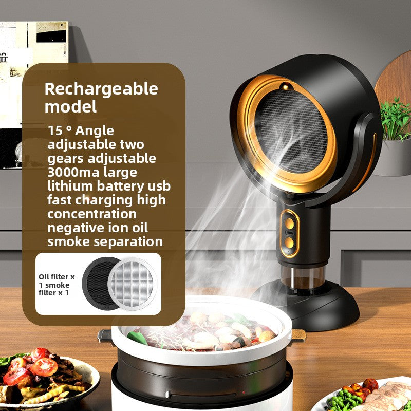 Negative ion fume purifier range hood