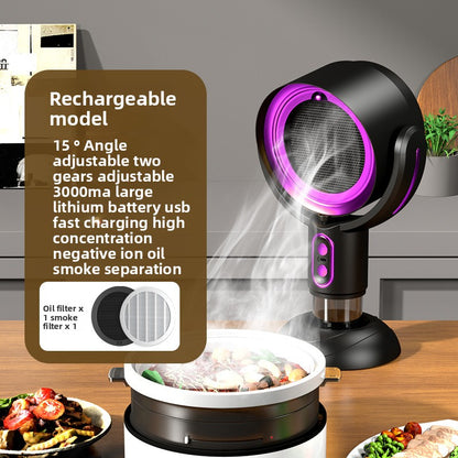 Negative ion fume purifier range hood