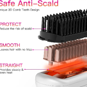 Negative ion hair comb
