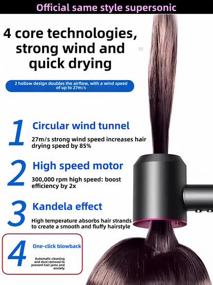 Negative ion hair dryer