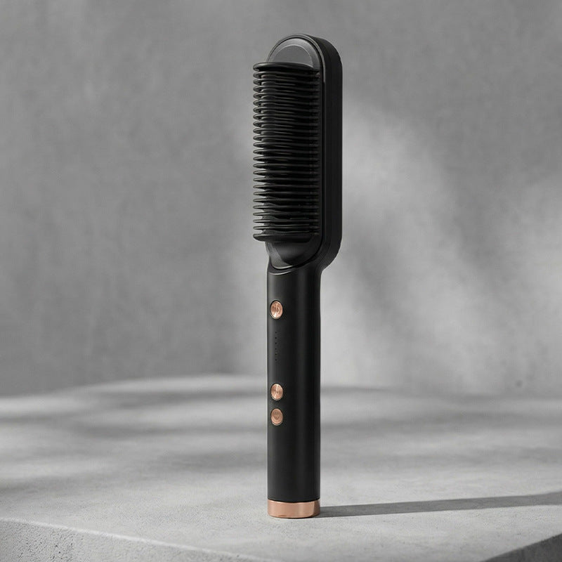 Negative Ion Hair Straightener and Curler Dual Function Styling Comb