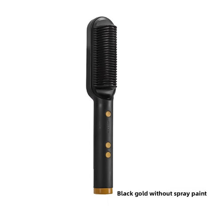 Negative Ion Hair Straightener and Curler Dual Function Styling Comb