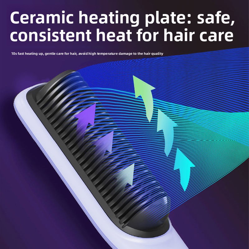 Negative ion hair straightener