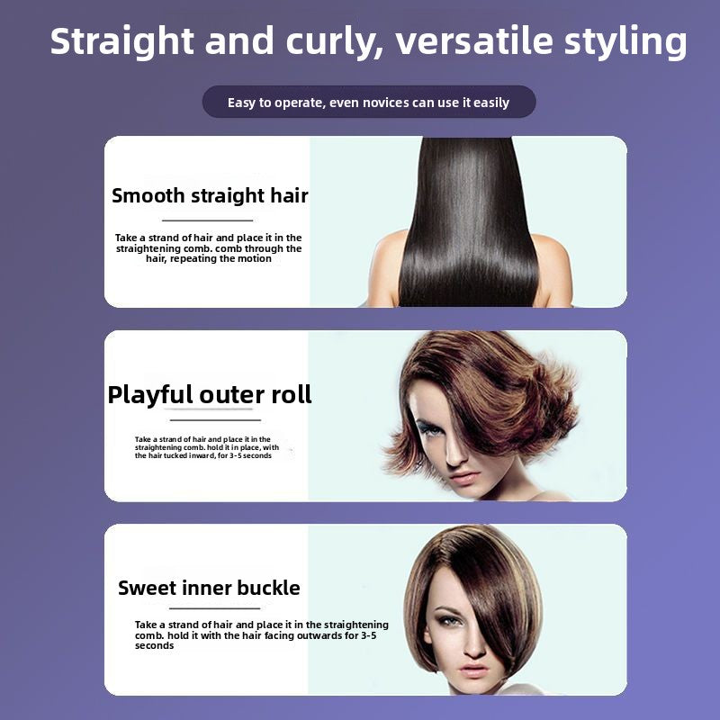 Negative ion hair straightener