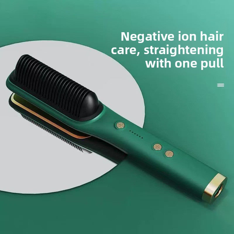 Negative ion straightening device