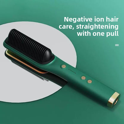 Negative ion straightening device