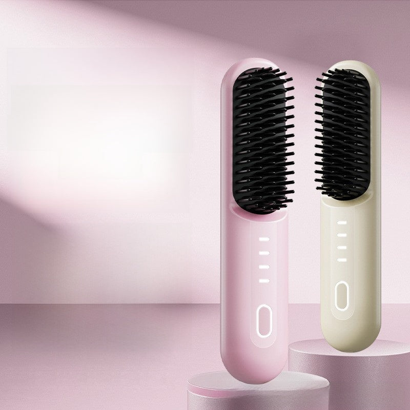 Negative Ion Wireless Hair Straightening Comb