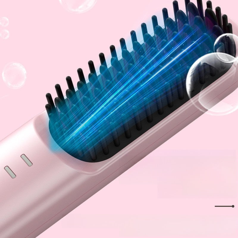 Negative Ion Wireless Hair Straightening Comb