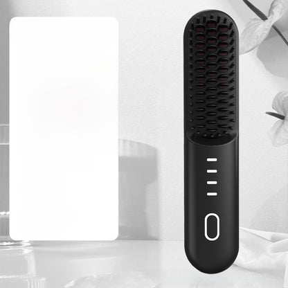 Negative Ion Wireless Hair Straightening Comb