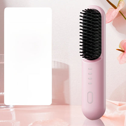 Negative Ion Wireless Hair Straightening Comb