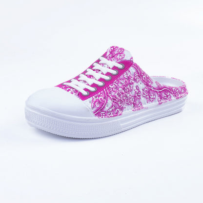 Netted flip-top women's shoes
