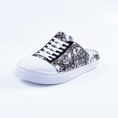 Netted flip-top women's shoes