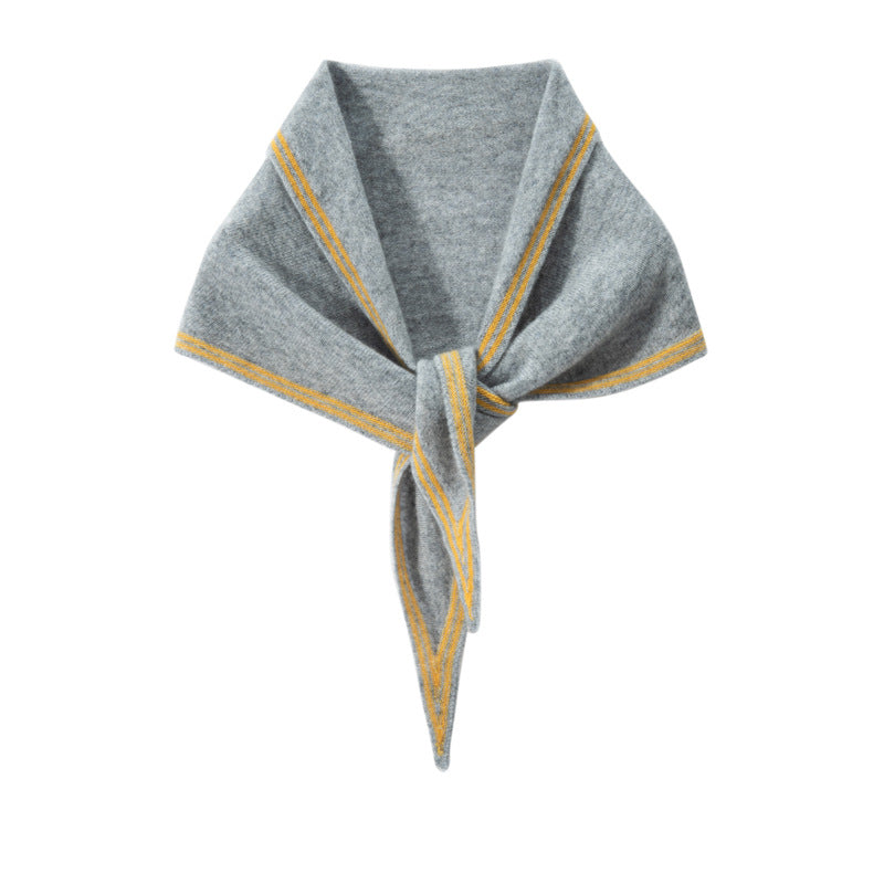 New Autumn and Winter Cashmere Scarf, Cold-Proof and Warm Triangle Scarf, Small Shawl, Cashmere Neck Warmer, Neck Protector, Thick Neck Wrap