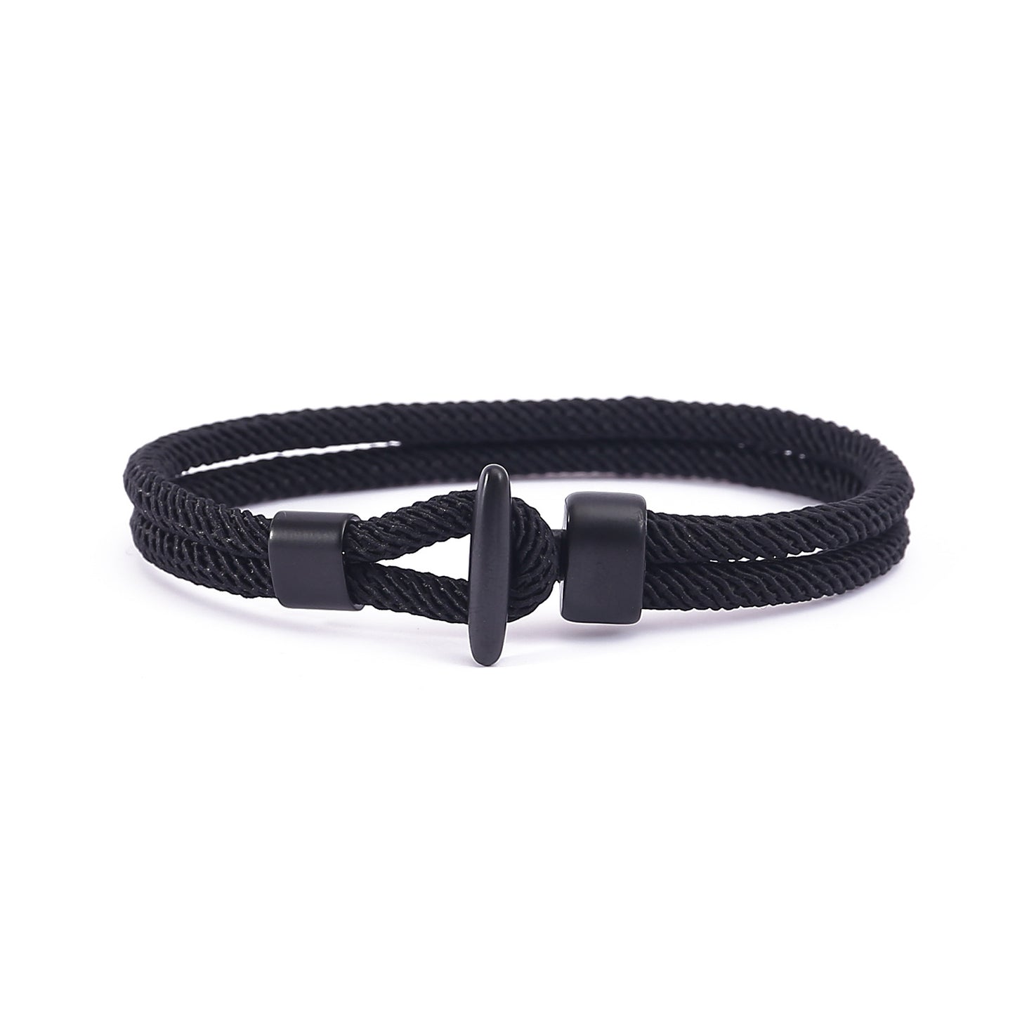 New black T-buckle personalized bracelet