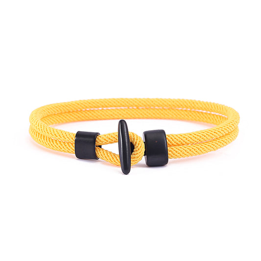New black T-buckle personalized bracelet