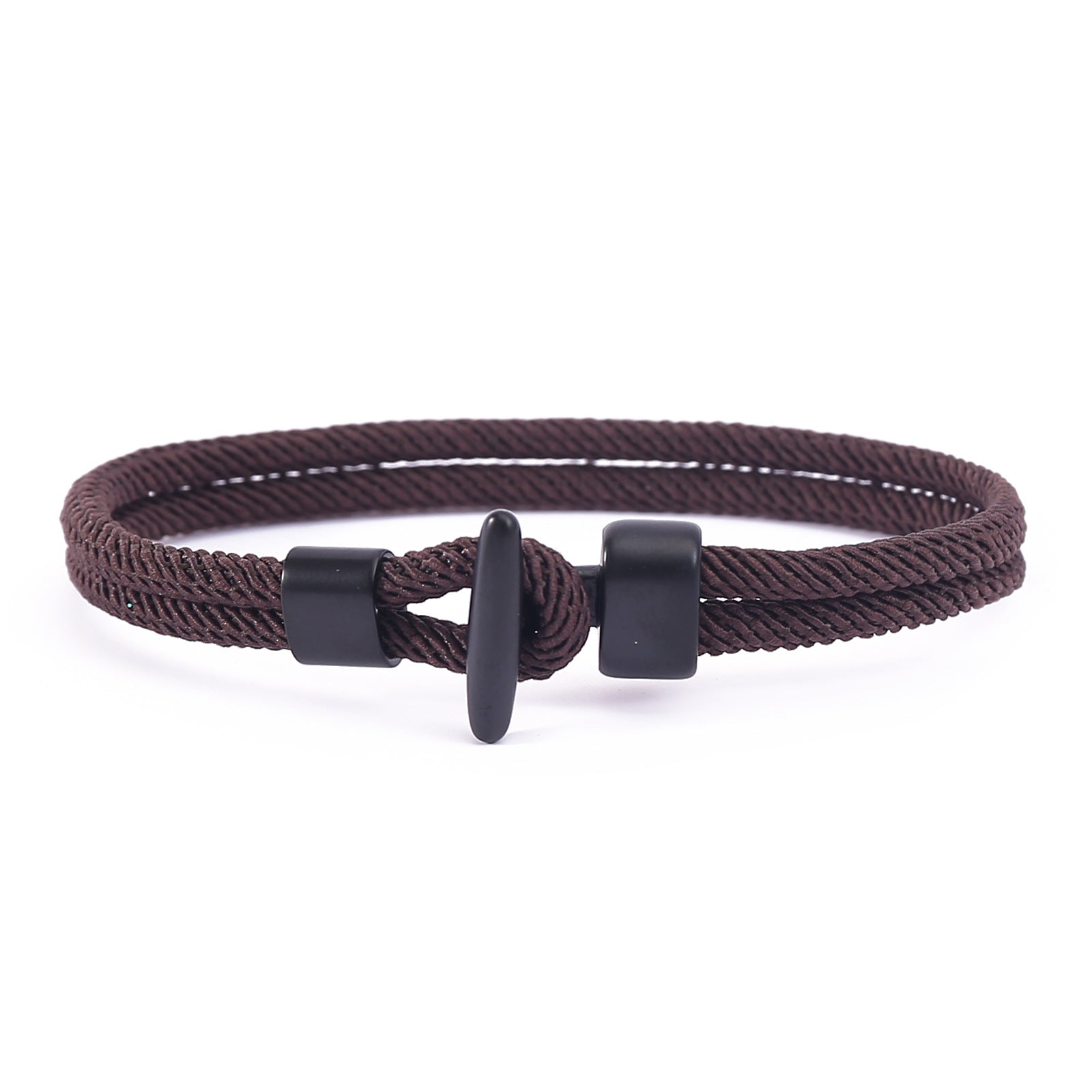 New black T-buckle personalized bracelet