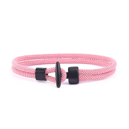 New black T-buckle personalized bracelet