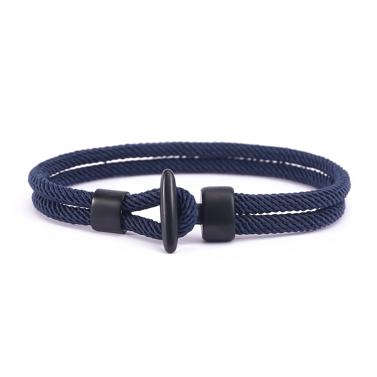 New black T-buckle personalized bracelet