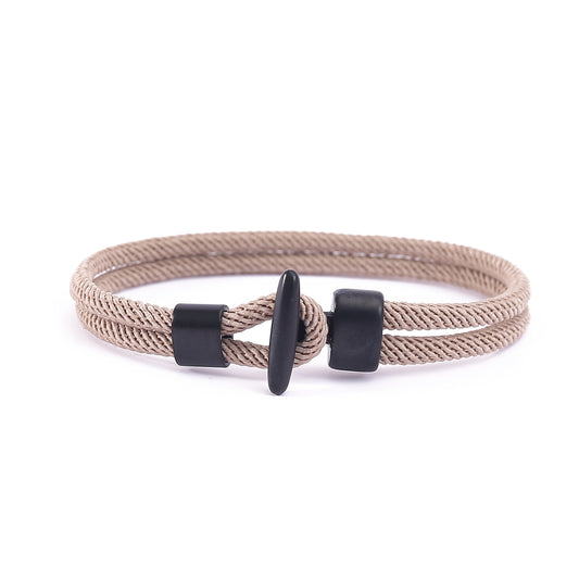 New black T-buckle personalized bracelet