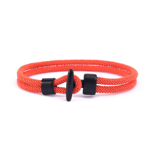 New black T-buckle personalized bracelet