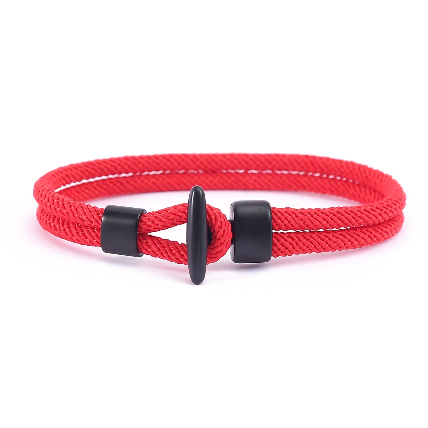 New black T-buckle personalized bracelet