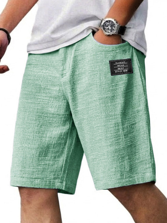 New Casual Shorts with 3D Coconut Tree Print Hawaiian Men's Beach Shorts Hot-Selling Model Without Coconut Tree Print