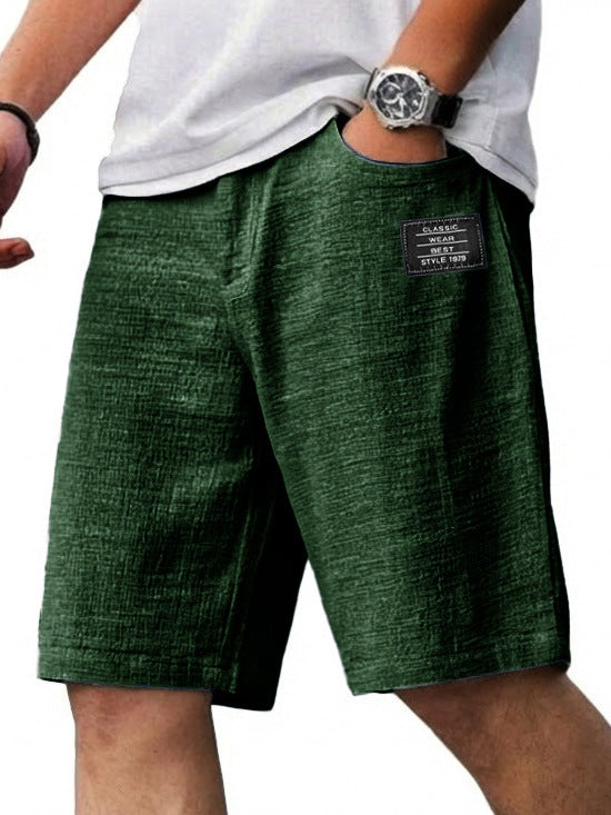 New Casual Shorts with 3D Coconut Tree Print Hawaiian Men's Beach Shorts Hot-Selling Model Without Coconut Tree Print