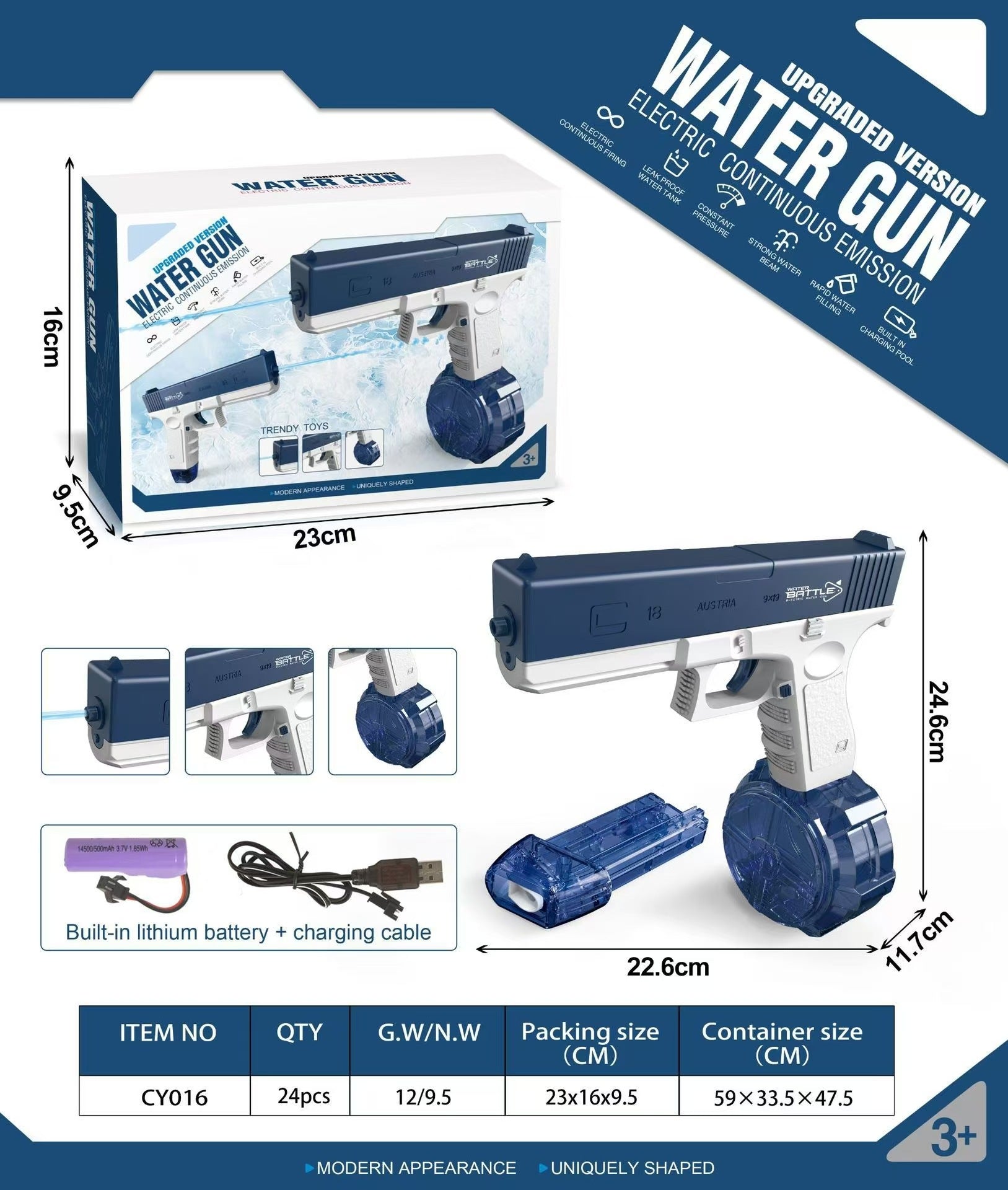 New children's water sprayer water play toy