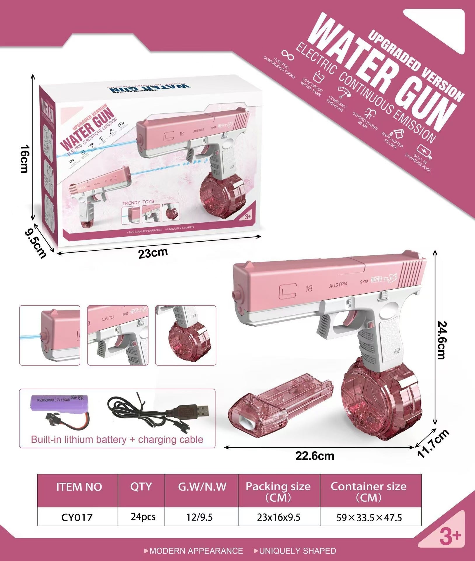 New children's water sprayer water play toy