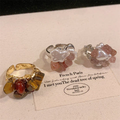 New Chinese-style handcrafted beaded ring
