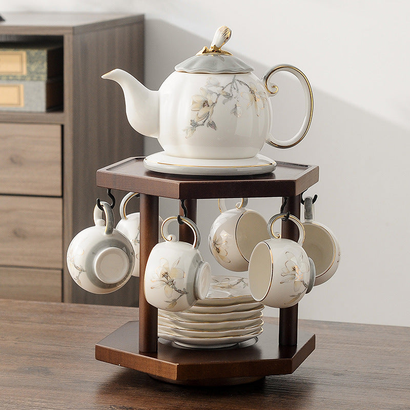 New Chinese-style tea set, luxury living room afternoon tea set including teapot and teacups