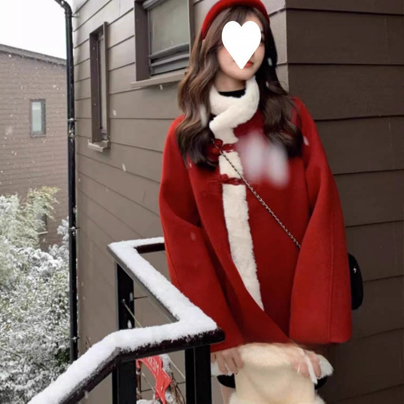 New Chinese-style woolen coat