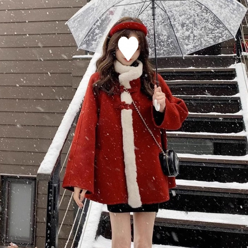 New Chinese-style woolen coat