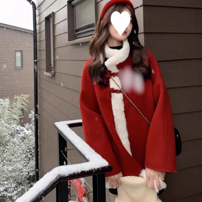 New Chinese-style woolen coat