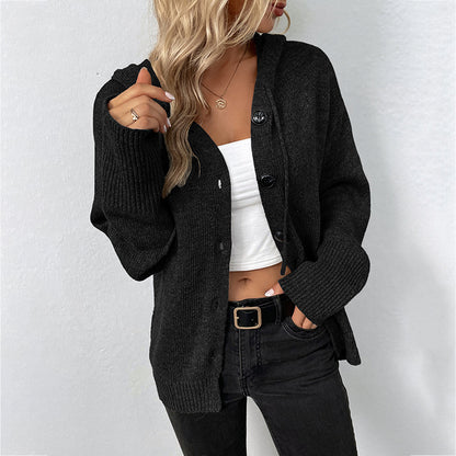 New drawstring knitted cardigan
