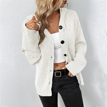 New drawstring knitted cardigan