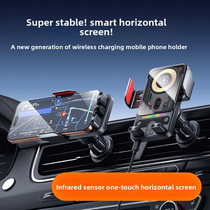 New Dual-Motor Rotating Wireless Car Charger Mount