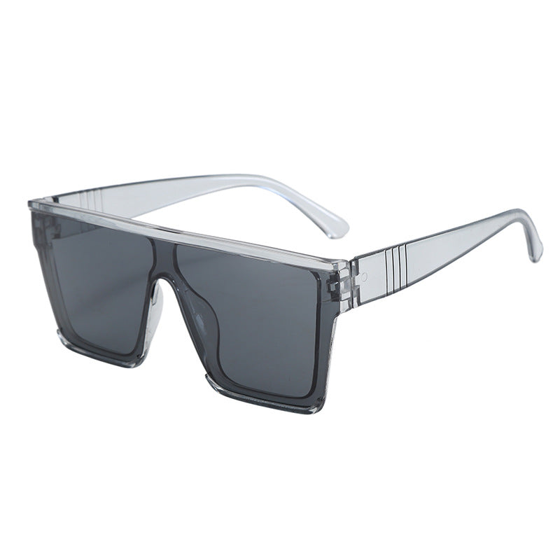 New Fashionable Large-Frame One-Piece Sunglasses