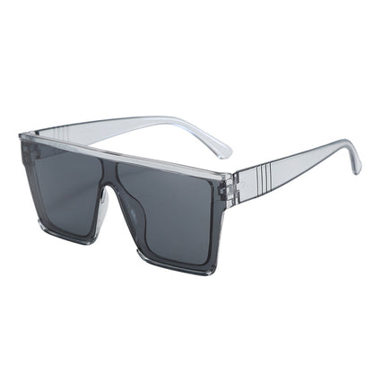 New Fashionable Large-Frame One-Piece Sunglasses