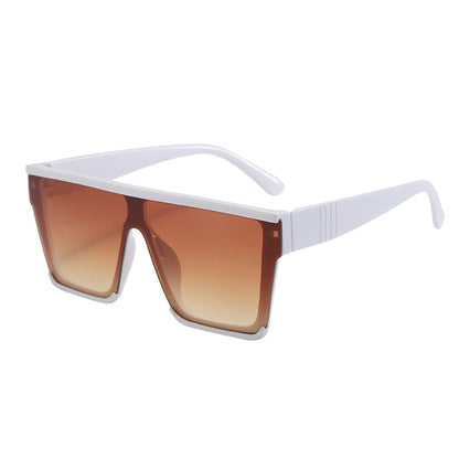 New Fashionable Large-Frame One-Piece Sunglasses