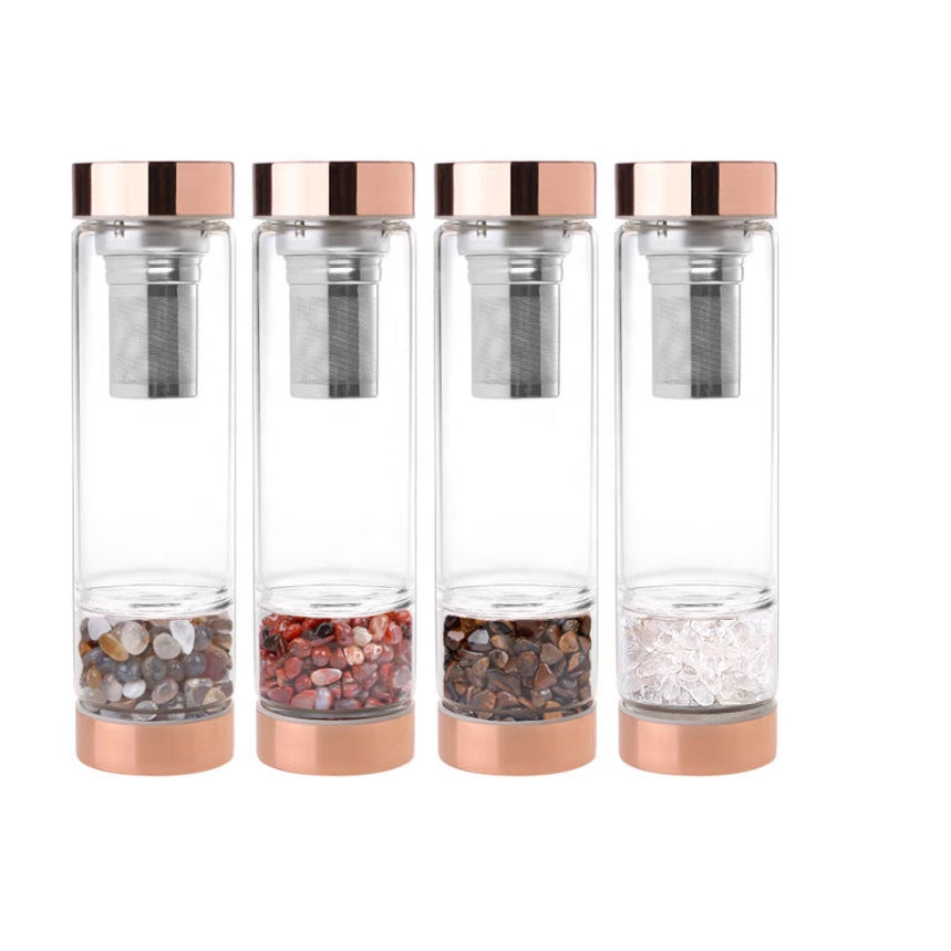 New High Borosilicate glass water cup