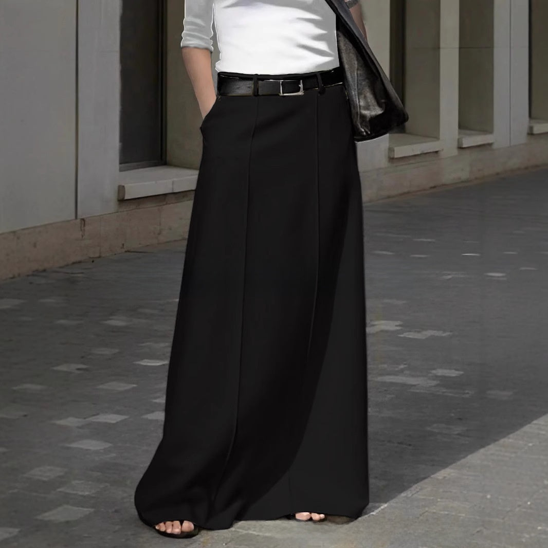 New high-waisted A-line skirt